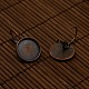 Прозрачная стеклянная крышка кабошона с куполом и латунные рычажные серьги DIY-X0160-R-NR-5