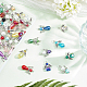 Chgcraft 60 Uds 5 estilos de vidrio electrochapado y colgantes de plástico abs y acrílico FIND-CA0004-19-5