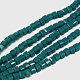 Opaque Solid Color Crystal Glass Faceted Cube Beads Strands GLAA-F024-A11-2