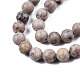 Chapelets de perles maifanite/maifan naturel pierre  X-G-R345-8mm-40-2