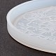 Diy flache runde tassenmatte silikonformen DIY-E036-06-6