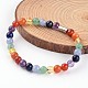 Chakra pierres précieuses naturelles bracelets de perles BJEW-JB02216-1