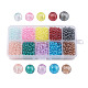 10 colores perlas de vidrio pintado en aerosol transparente DGLA-JP0001-11-4mm-1