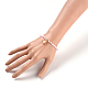 Faceted Glass Beaded Stretch Bracelets BJEW-JB05487-01-5