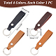 WADORN 4 Colors Cowhide Leather Keychain DIY-WR0001-72-3