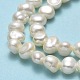 Hebras de perlas de agua dulce cultivadas naturales PEAR-A005-08-01-4