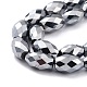 Brins de perles en pierre térahertz naturelle G-D461-14D-3