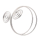 Brazalete de alambre en espiral en la parte superior del brazo AJEW-G033-03P-3