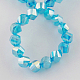Electroplate Glass Beads Strands EGLA-R031-10mm-25-2
