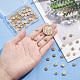 DICOSMETIC 80Pcs 5 Styles Flower Spacer Beads 14K Gold Plated Alloy Beads Blossom Flower Tiny Loose Charm Beads Flat Round Beads for Jewelry Making DIY Necklaces Bracelets FIND-DC0001-47-3