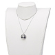 Латуни драгоценных камней кулон ожерелья NJEW-JN01973-7