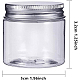 BENECREAT 20 Pack 1oz/30ml Column Plastic Clear Storage Containers Jars Organizers with Aluminum Screw-on Lids CON-BC0004-81-2
