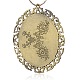 Antique bronze style tibétain alliage résine hibou photo grands pendentifs PALLOY-J090-03AB-NF-2