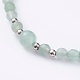 Natürliche grüne Aventurin Perlen Armbänder BJEW-JB05055-01-2