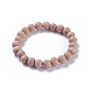 Bracelets extensibles avec perles en bois BJEW-JB05019-01-1