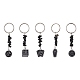 Porte-clés pendentif en alliage émail livre/cercueil/pentagramme KEYC-JKC00604-1