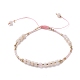 Verstellbare geflochtene Perlenarmbänder aus Nylonfaden BJEW-JB05504-02-1