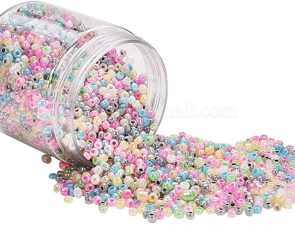 Wholesale 8/0 Round Glass Seed Beads - Pandahall.com