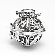 Латунные полые круглые подвески KK-M181-10AS