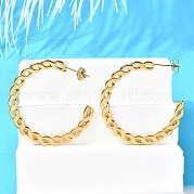 Серьги-гвоздики из нержавеющей стали 304 EJEW-F361-21G