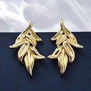 Серьги-гвоздики из листовой латуни EJEW-R025-20G