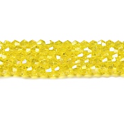 Прозрачные стеклянные бусины гальваническим пряди EGLA-A039-T3mm-B21
