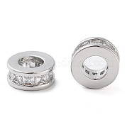 Латунные микропаве из прозрачного кубического циркония KK-U028-24P