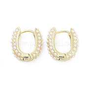 Овальные серьги-кольца из латуни EJEW-Q811-35G