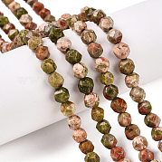 Природные Unakite бисер нитей G-T138-223