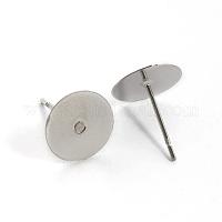 925 Sterling Silver Earring Hooks, Silver, 14x14mm, Hole: 2mm, 22 Gauge,  Pin: 0.6mm