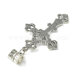 Tibetische Legierung europäische baumelnde Charms&nbsp;PALLOY-JF02389