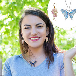 40 Stück 10 Stile Schmetterling Haarstab Zubehörse&nbsp;FIND-GA0005-30