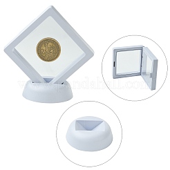 4 supporto per espositore con cornice galleggiante 2D in plastica&nbsp;ODIS-FS0001-02A
