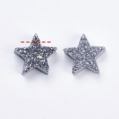 Galvanische natürliche druzy Achat Perlen&nbsp;G-E400-02-B02