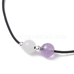 6 Stück Armbänder aus natürlichen Edelsteinen mit runden Perlen für Männer und Frauen&nbsp;BJEW-JB11750