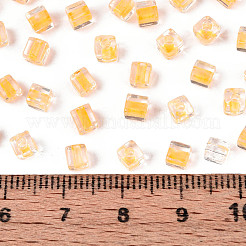 Transparente innenfarbene Glas-Saatperlen&nbsp;SEED-T007-11G