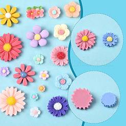 100 Stück 10 Arten undurchsichtige Harz Cabochons&nbsp;CRES-FS0001-25