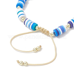 Braccialetti con ciondoli in turchese sintetico e perle finte ABS&nbsp;BJEW-JB12044-01