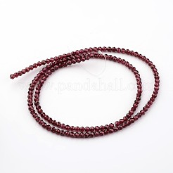 Natürlicher Granat Perlen Stränge&nbsp;X-G-K127-01F-3mm