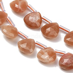 Natürliche sunstone Perlen Stränge&nbsp;G-C292-A07-01