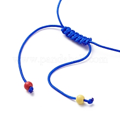 26pcs 26 lettera iniziale di stile a ~ z set di braccialetti di perline intrecciate a lume in acrilico e malocchio&nbsp;BJEW-JB08659