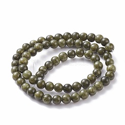 Naturales verdes jade teñido cuentas redondas hebras&nbsp;JBS053-10MM-41