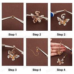 Kits para hacer pendientes de mariposa&nbsp;DIY-SC0018-69