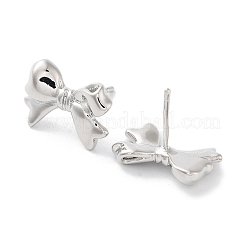 Boucle d'oreille en laiton plaqué en rack&nbsp;EJEW-C081-29P