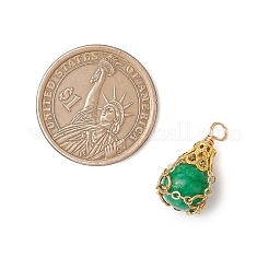 Teñidos colgantes de jade blanco natural&nbsp;PALLOY-JF03396-05