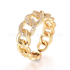 Anneaux de laiton réglables&nbsp;RJEW-G096-35G
