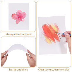 50 Stück leere Grußkarten aus Papier&nbsp;DIY-WH0750-187