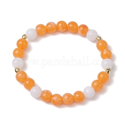Set di braccialetti elasticizzati con perline in acrilico e vetro da 5 pz 5 stili&nbsp;BJEW-JB10607