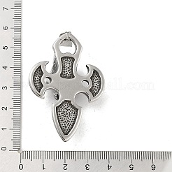 304 Edelstahl große Anhänger&nbsp;STAS-M336-01H-AS