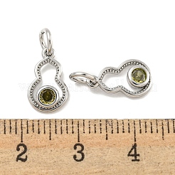 Colgante micropavé cubic zirconia de latón&nbsp;KK-P275-34P